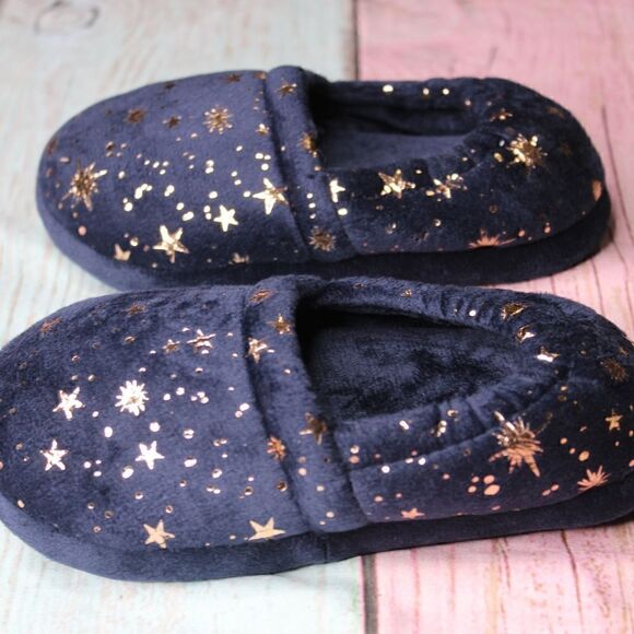 Toddler's OUTER SPACE Memory Foam Slippers - Picture 1 of 4